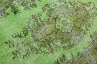 Vurig groen vintage vloerkleed - G576
