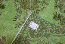 Vurig groen vintage vloerkleed - G576