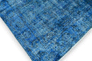 Jeansblauw vintage vloerkleed - G578