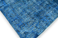 Jeansblauw vintage vloerkleed - G578