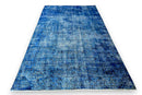 Jeansblauw vintage vloerkleed - G578
