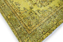Helder geel vintage vloerkleed - G579
