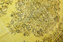 Helder geel vintage vloerkleed - G579