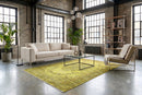 Helder geel vintage vloerkleed - G579