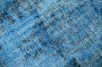 Blauw Vintage vloerkleed - G580