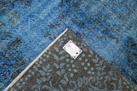 Blauw Vintage vloerkleed - G580