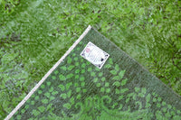 Sprankelend appelgroen vintage vloerkleed - G583