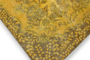 Warm goudgeel vintage vloerkleed - G593