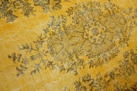 Warm goudgeel vintage vloerkleed - G593