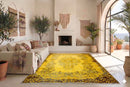 Warm honinggeel vintage vloerkleed - G595