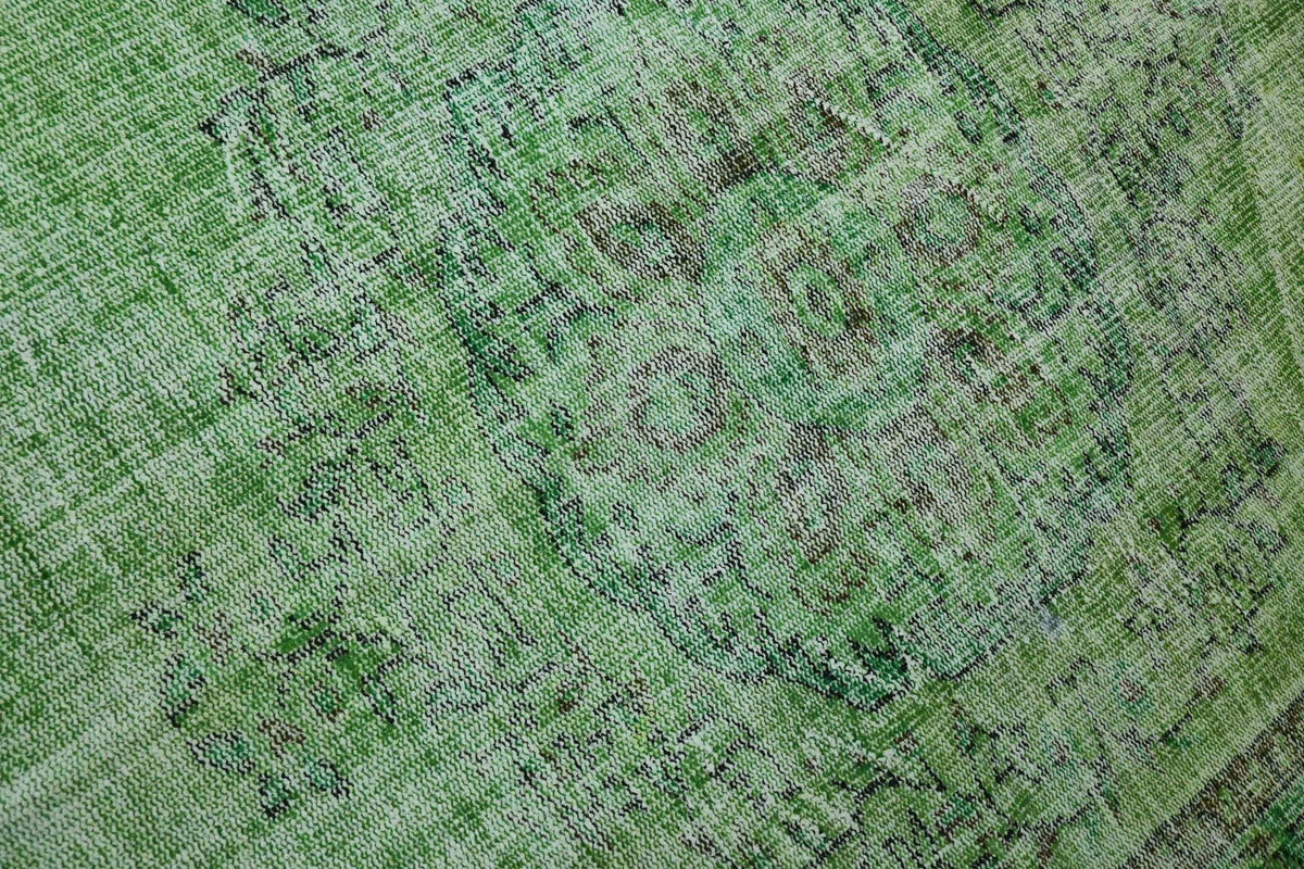 Fris grasgroen vintage vloerkleed - G601