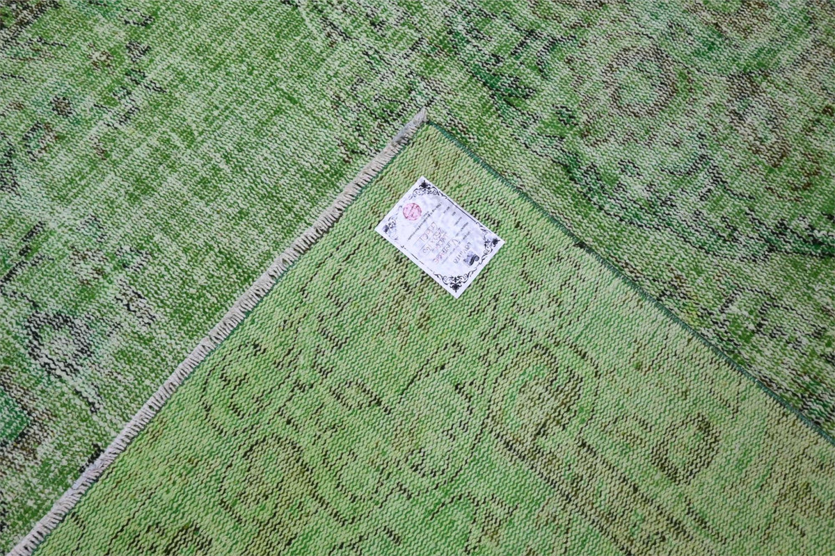 Fris grasgroen vintage vloerkleed - G601