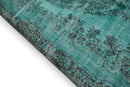 Zacht turquoise vintage vloerkleed - G606