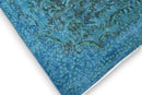Statig turquoise vintage vloerkleed - G608