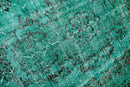Smaragd turquoise vintage vloerkleed - G610