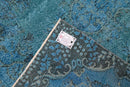 Diep staalblauw vintage vloerkleed - G616