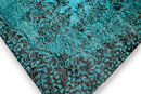 Zeegroen turquoise vintage vloerkleed - G617