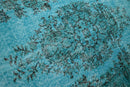 Zeegroen turquoise vintage vloerkleed - G617