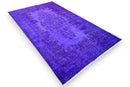 Levendig violet vintage vloerkleed - G621