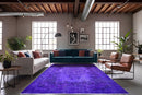 Levendig violet vintage vloerkleed - G621