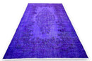Levendig violet vintage vloerkleed - G621