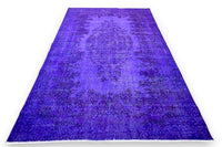 Levendig violet vintage vloerkleed - G621