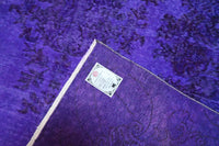 Levendig violet vintage vloerkleed - G621