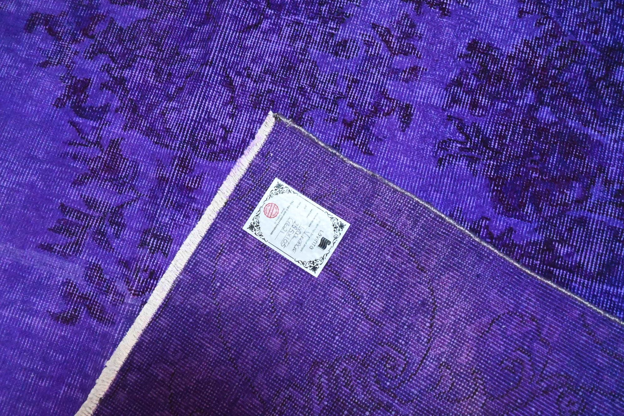 Levendig violet vintage vloerkleed - G621