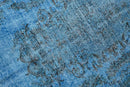 Diep saffierblauw vintage vloerkleed - G626