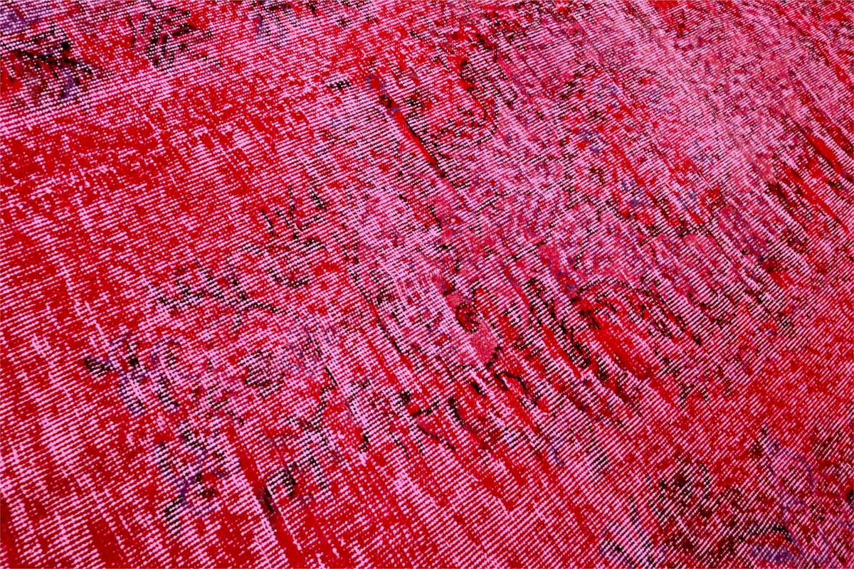 Diep framboosrood vintage vloerkleed - G627