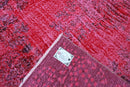 Diep framboosrood vintage vloerkleed - G627
