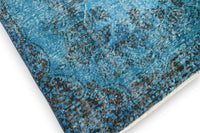 Rustig hemelblauw vintage vloerkleed - G629