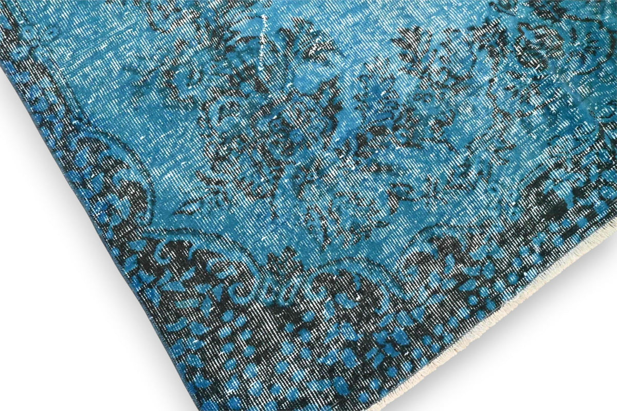 Rustig hemelblauw vintage vloerkleed - G629