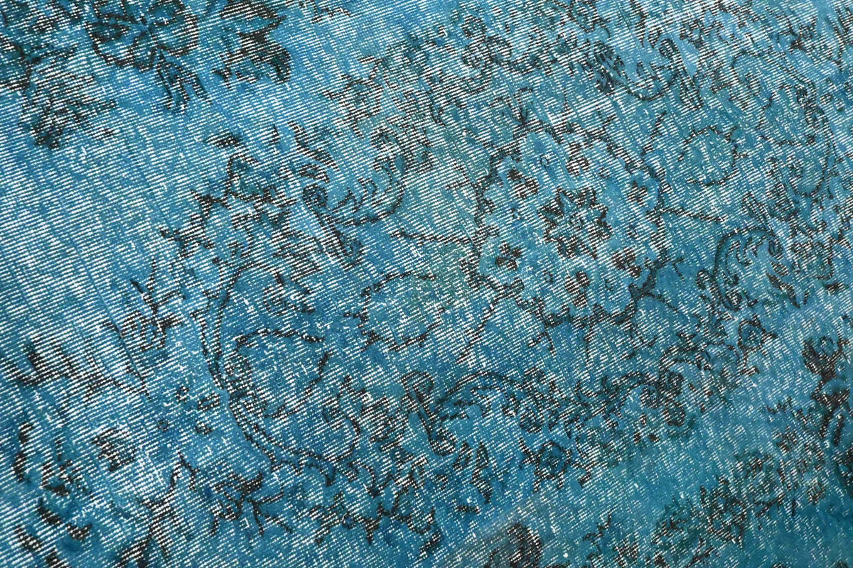 Rustig hemelblauw vintage vloerkleed - G629