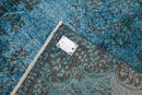 Rustig hemelblauw vintage vloerkleed - G629