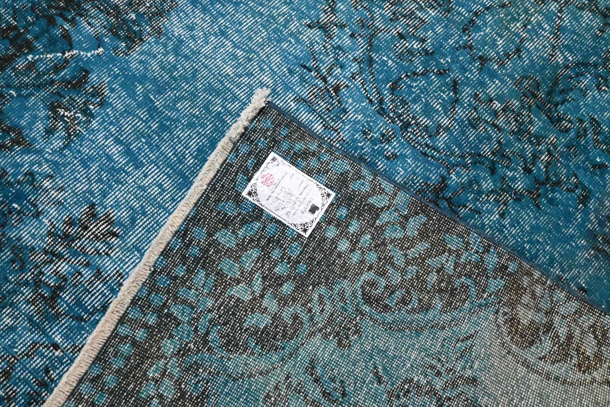 Rustig hemelblauw vintage vloerkleed - G629