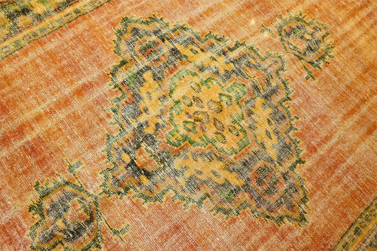 Warm koperoranje vintage vloerkleed - G630