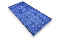 Diep nachtblauw vintage vloerkleed - G633