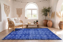 Diep nachtblauw vintage vloerkleed - G633