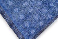 Diep nachtblauw vintage vloerkleed - G633