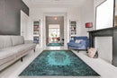 Turquoise vintage vloerkleed - G634