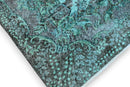 Turquoise vintage vloerkleed - G634