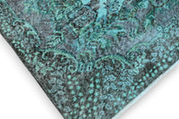 Turquoise vintage vloerkleed - G634