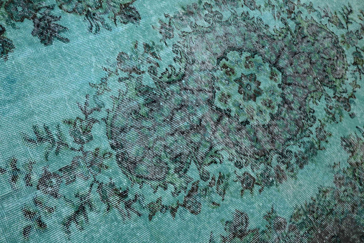 Turquoise vintage vloerkleed - G634