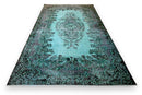 Turquoise vintage vloerkleed - G634