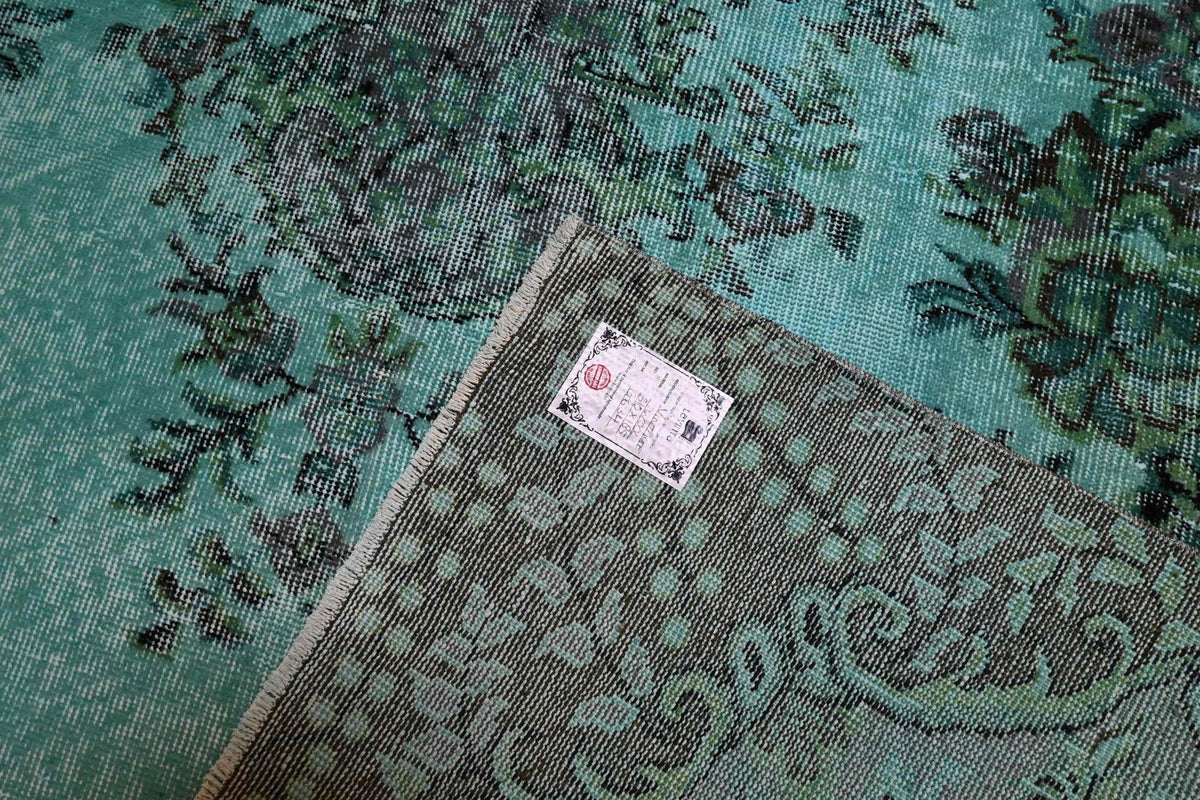 Turquoise vintage vloerkleed - G634