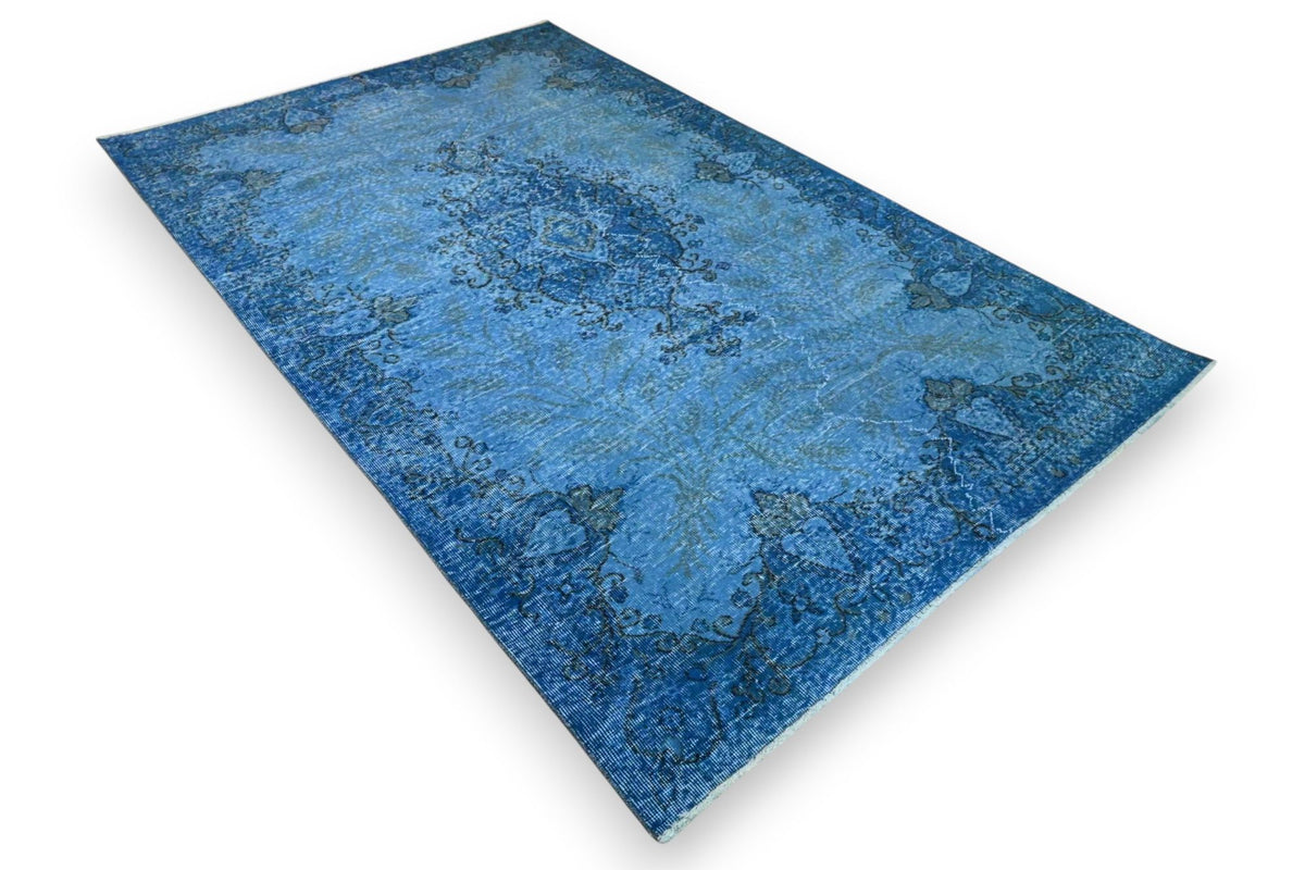 Blauw vintage vloerkleed - G635