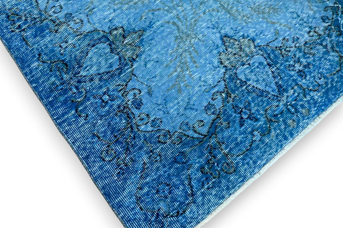 Blauw vintage vloerkleed - G635