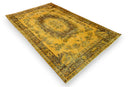 Geel vintage vloerkleed - G636