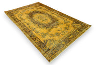 Geel vintage vloerkleed - G636